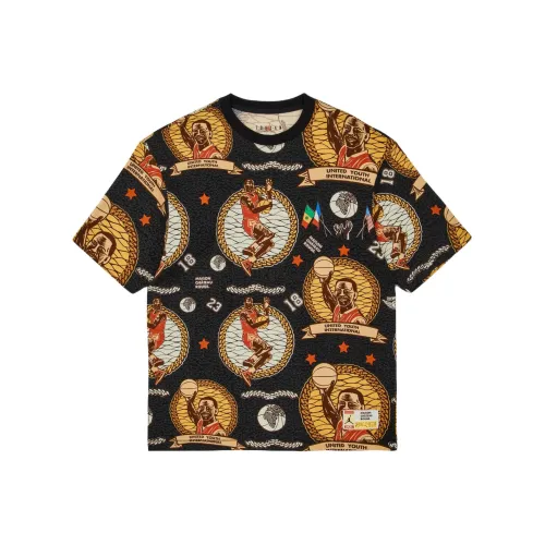 Jordan x Maison Chateau Rouge T Shirt Men's Black Asia Version