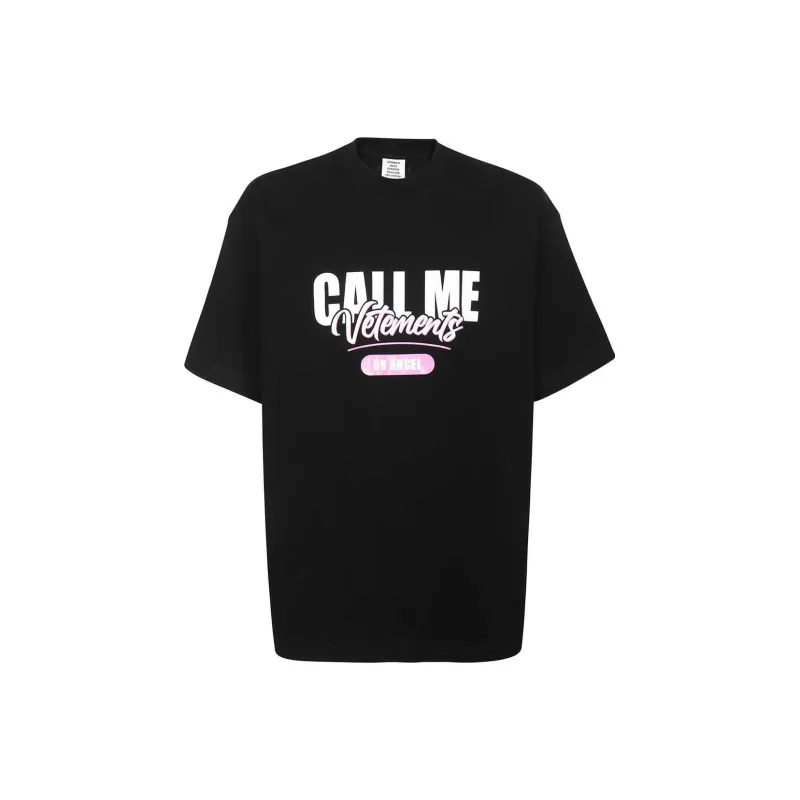 Vetements Logo Printed Crewneck T Shirt-0
