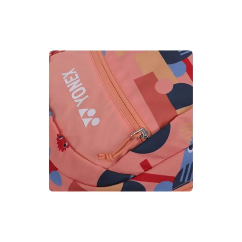 YONEX Fabric Backpack Unisex Coral Orange-4