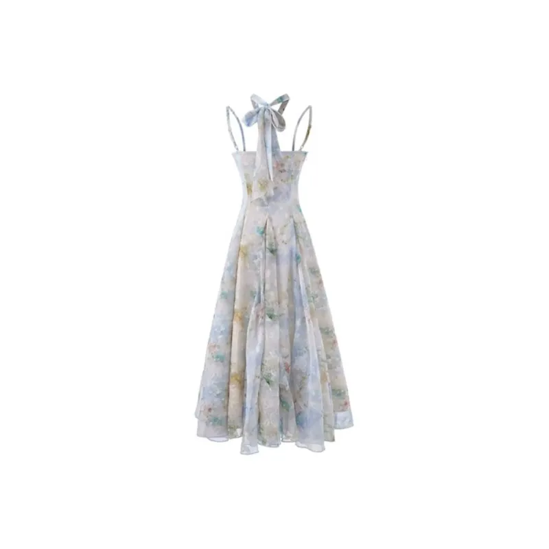 IQC Slip Dresses Women's Blue-1
