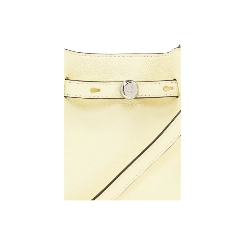 TORY BURCH Calfskin Tote Bag, Shopping Bag, Handbag Women's Lemon Light Yellow-3
