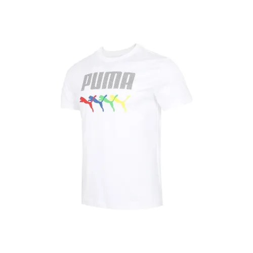 PUMA T Shirts Unisex White