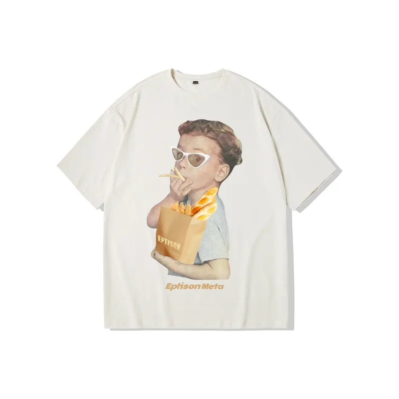 EPTISON Drop Shoulder Sleeve T-Shirt Unisex-8