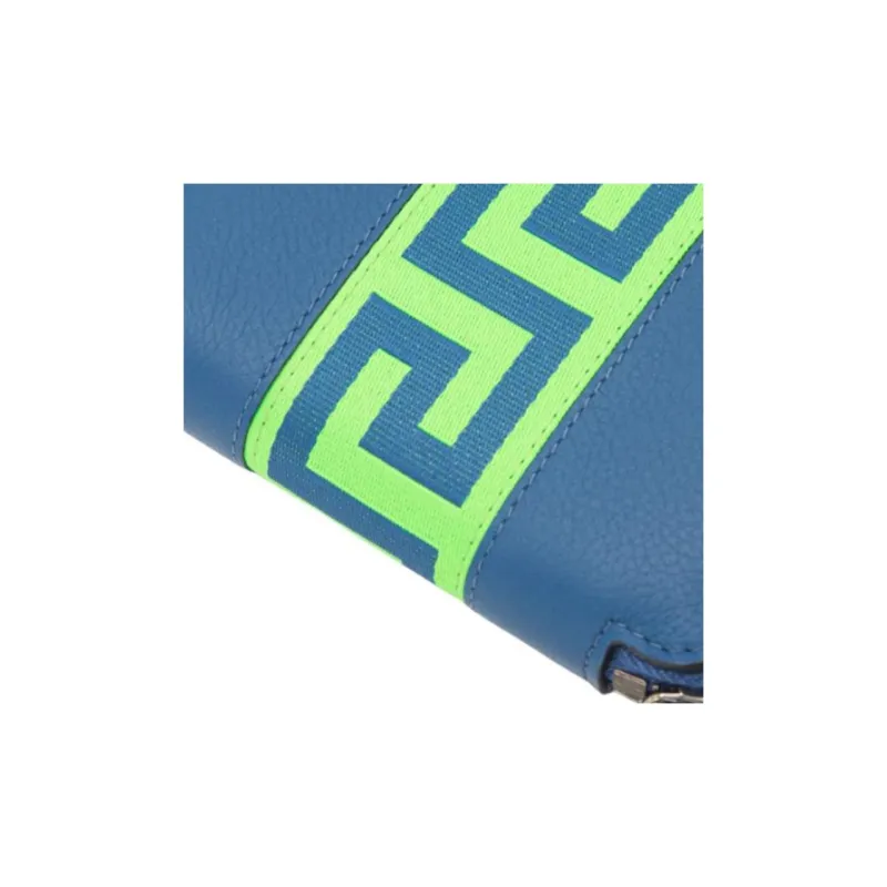 FANSIZHE Cow Leather Coin Purse Small Size Women's Blue-4