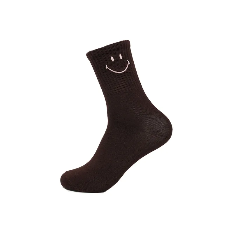 SMILEY Mid Calf Socks Unisex Combo Set-2