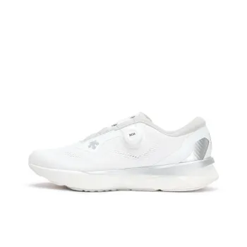 DESCENTE Low Top Running Shoes Men's White Gray