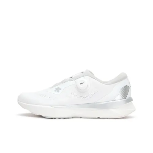 DESCENTE Low Top Running Shoes Men's White Gray