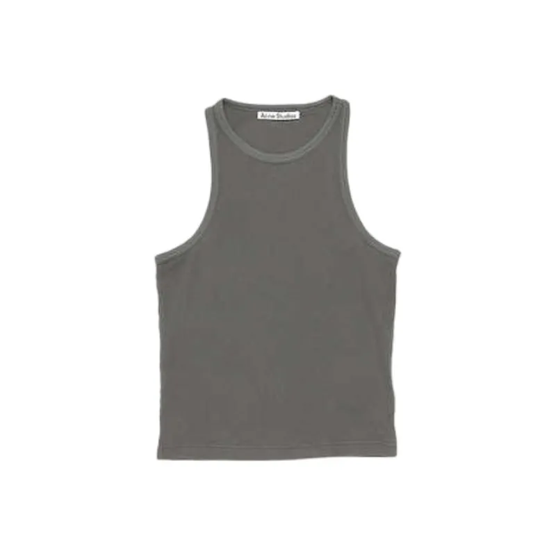 Acne Studios SS25 Tank Top Unisex Faded Black-0