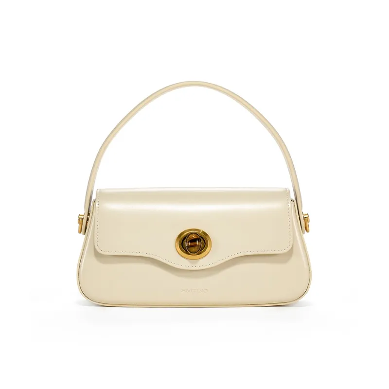 Simedin Cow Leather Handbag Regular Women's Laser Silver/Ecru/Burgundy Red-5