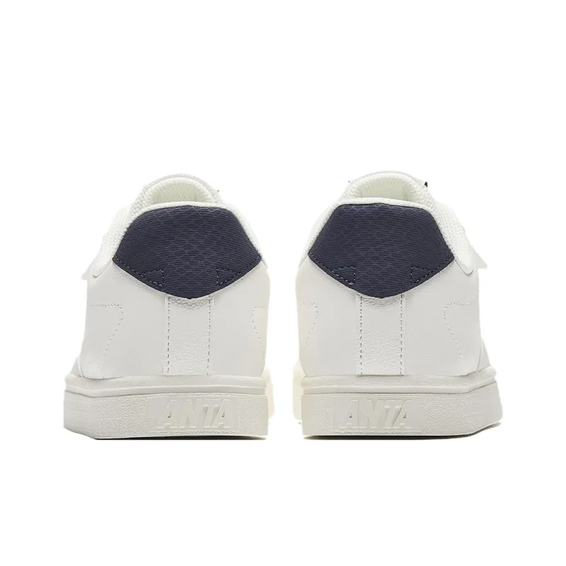 Anta Non slip Lightweight Low Top Skateboard Shoes Women's White Blue-3