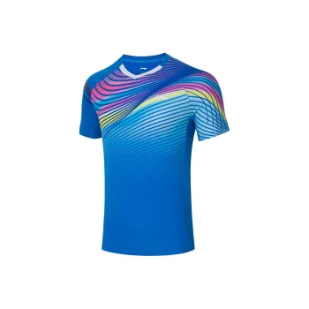 LINING Badminton Series T Shirts Men Dark Radiant Blue