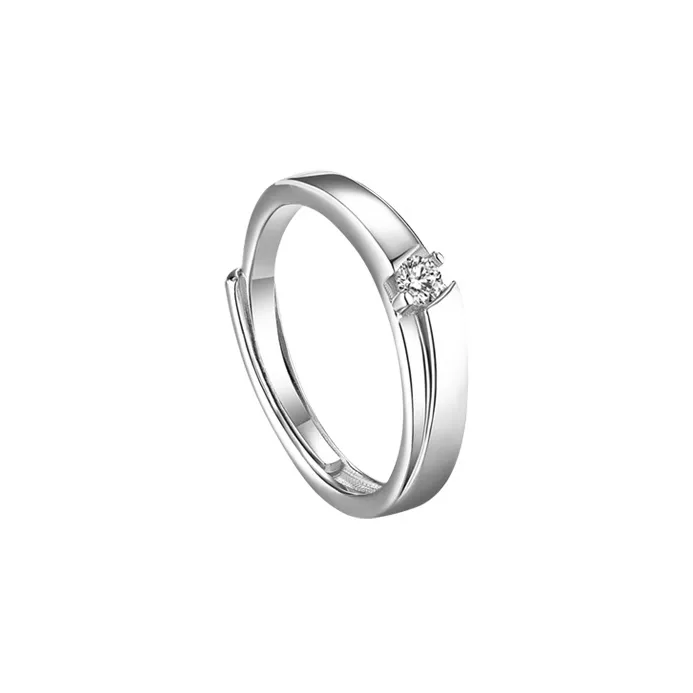 FBRUE Zircon Diamond Ring Rings Unisex-5