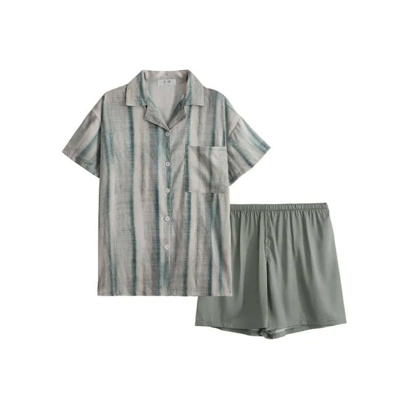 Urban Beauty Pajama Set Women's Steel Blue-0