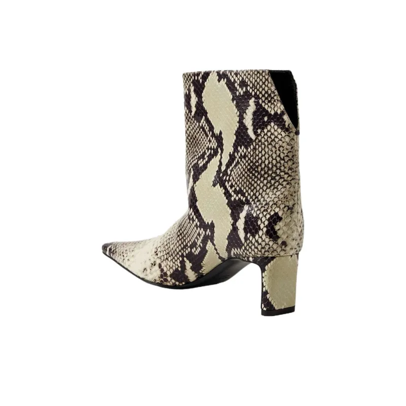 KHAITE Ona Ankle Boots 5.5cm Women's Brown-2