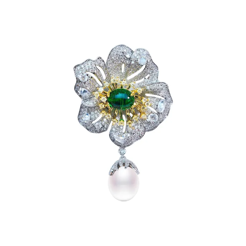 VERENA REINE Pearl Brooches Unisex-0
