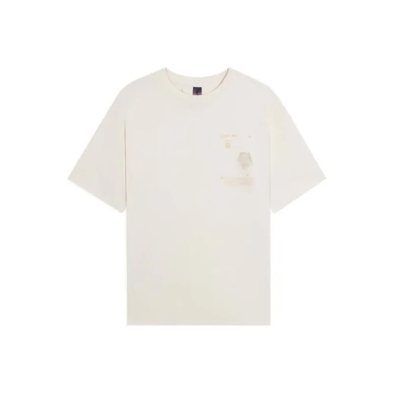 LiNing Li Ning X Jackie Chan Co branded Kung Fu Series T Shirt Unisex Ecru-0