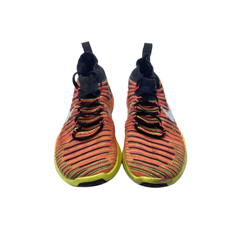 Nike Free Train Force Flyknit Anti Slip Wear Resistant High Top Running Shoes Men's Black Red-2