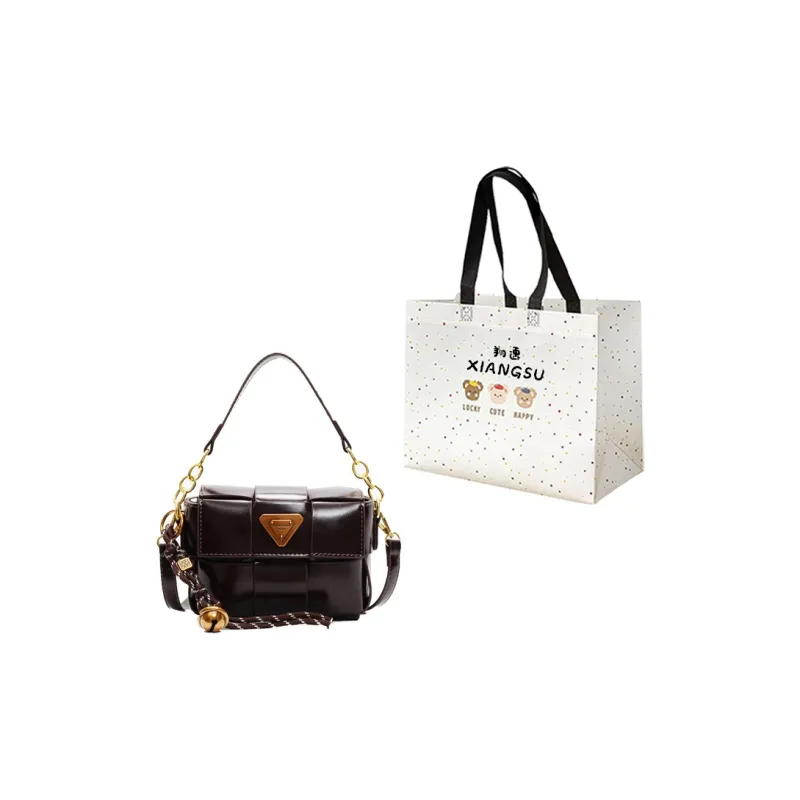 XIANGSU Pu Shoulder Bag Regular Women's Black Red/Light Brown/Coffee-18