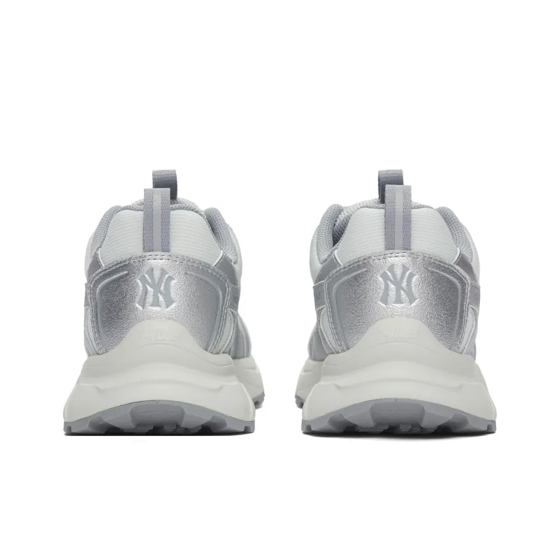 MLB New York Yankees Anti-Slip Wear-Resistant Low-Top Chunky Sneakers Unisex Gray-5