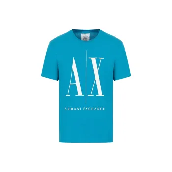ARMANI EXCHANGE T Shirt Men's Aqua Blue