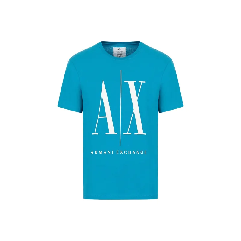 ARMANI EXCHANGE T Shirt Men's Aqua Blue-0