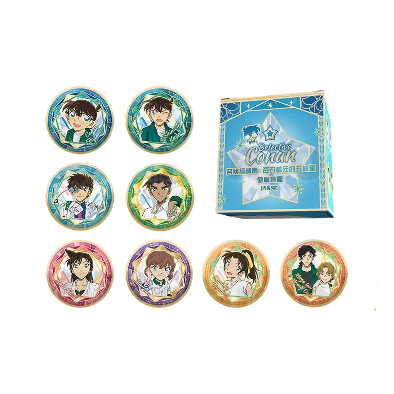 MANCOOL Detective Conan Case Closed  The Pentagon Star Collection Worth A Million Dollars Badges-1