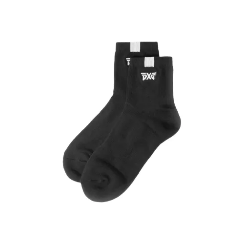 PXG 1팩 블랙 남성 크루 삭스