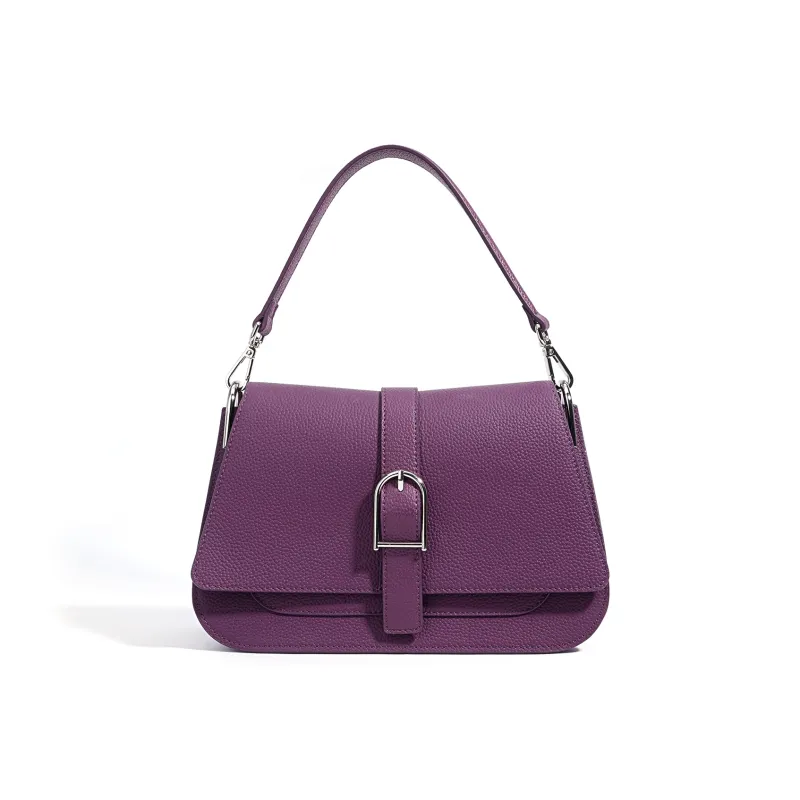 COURONNE Top Grain Cow Leather One Shoulder Handbag Women's Multicolor-9