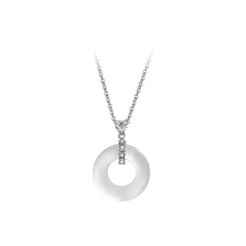 Bubble Scallops Chalcedony Necklaces Unisex