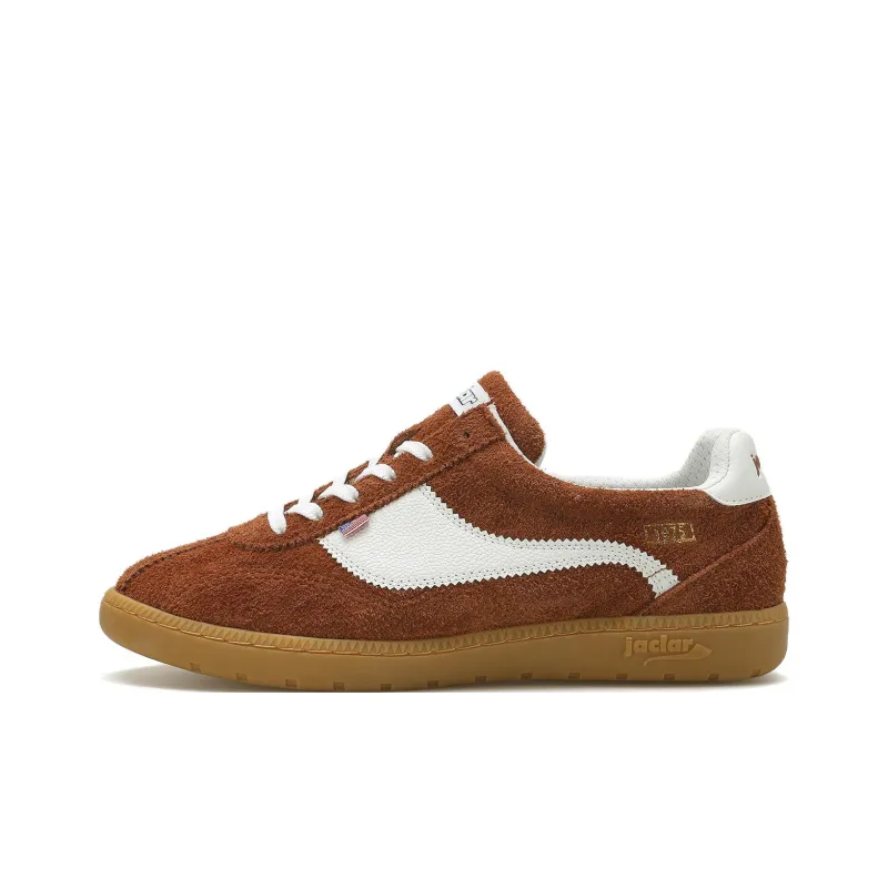 JACLAR CHAMP 1975 SPLIT Low Top Skateboard Shoes Unisex Light Brown White-0