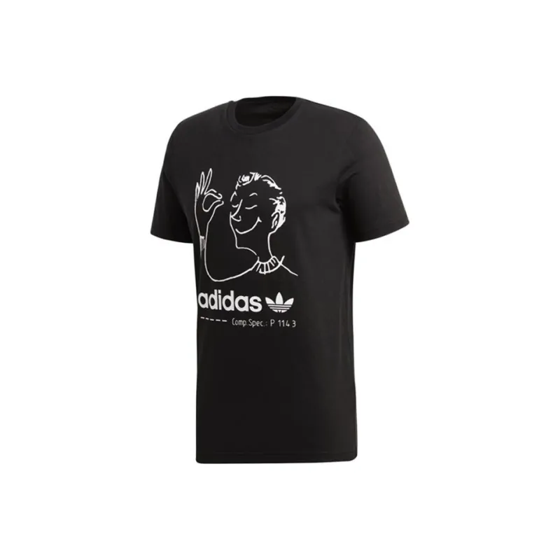 Adidas Originals FUN TEE T Shirt Men's Black-0