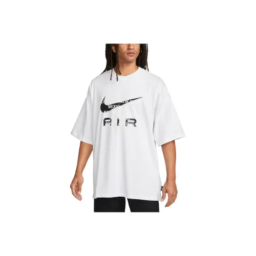 Nike Drop Shoulder Sleeve T Shirt Men's White