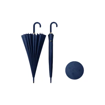 Love The Rain 24 Rib Open In The Rain, Good Looking Straight Handle Curved Hook Umbrella, Multicolor, Umbrella