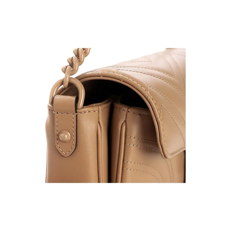 GUCCI Marmont Calfskin Shoulder Bag Women's Brown-8