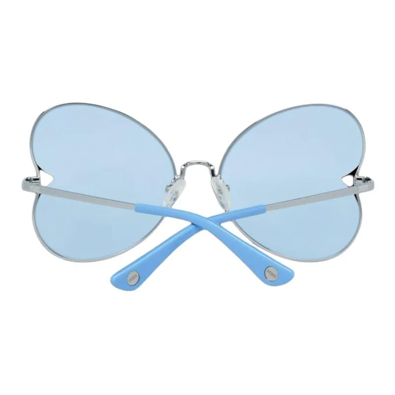 Victoria's Secret Metal Irregular Shape Sunglasses Women's Silver-2