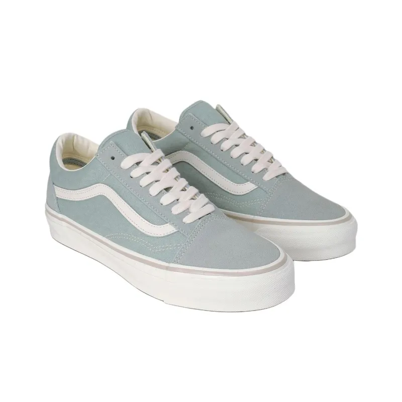 Vans MTE Old School Anti Slip Wear Resistant Low Top Skateboard Shoes Unisex Gray White-1