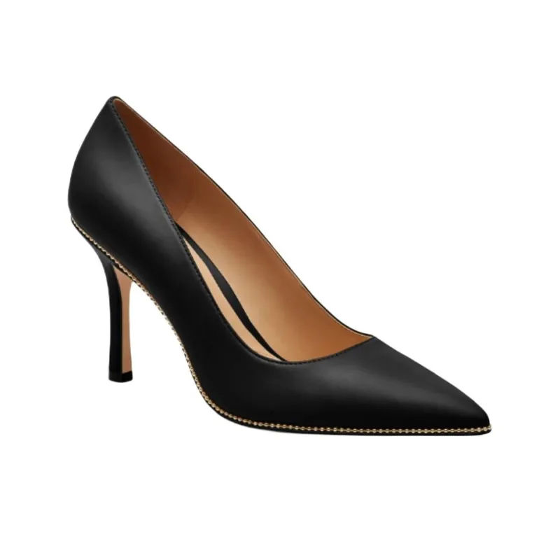 COACH Samantha Slim Heel High Heels 8.5cm Women's Black-2