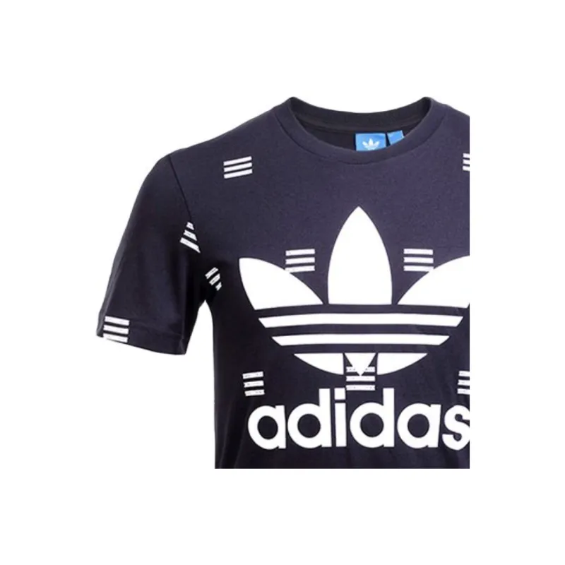 Adidas Originals 3S AOP T Shirt Men's Marine Blue-4