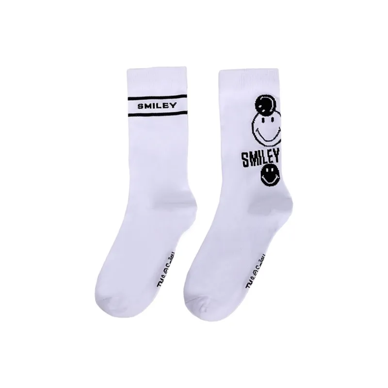 SMILEY Mid Calf Socks Unisex Combo Set-5