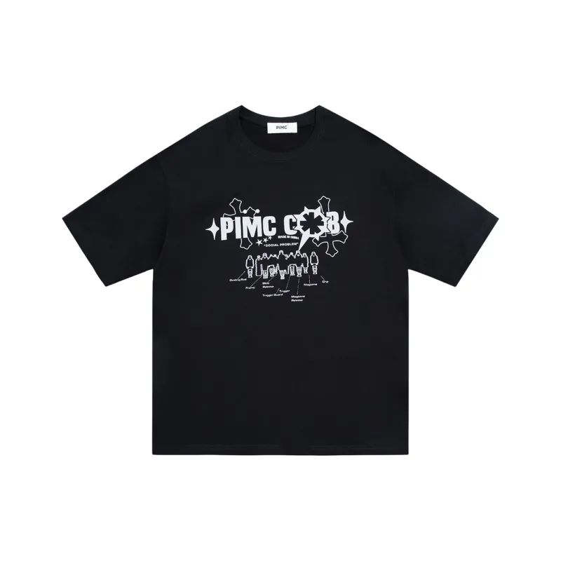 PIMC T-Shirts Unisex Black-0