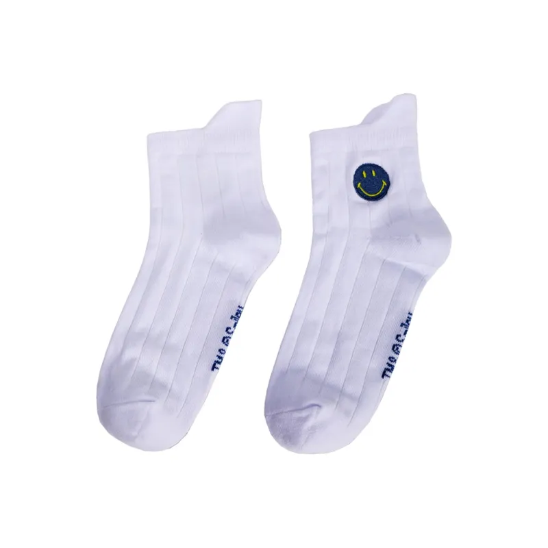 SMILEY Mid Calf Socks Unisex Combo Set-5