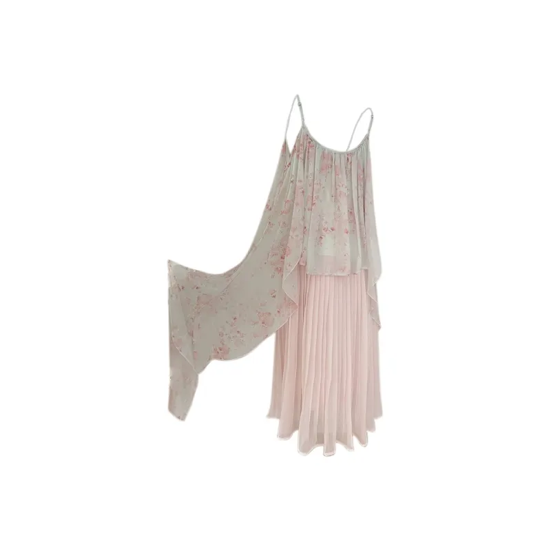 Icicofficial Slip Dress Women's Rock Sugar Powder-1
