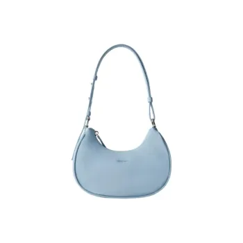 ZARA Nylon Crescent Bag Shoulder Bag Regular Women's Blue