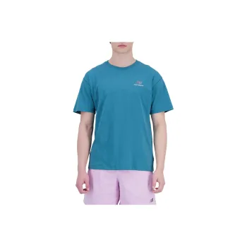 New Balance T Shirts Unisex Blue