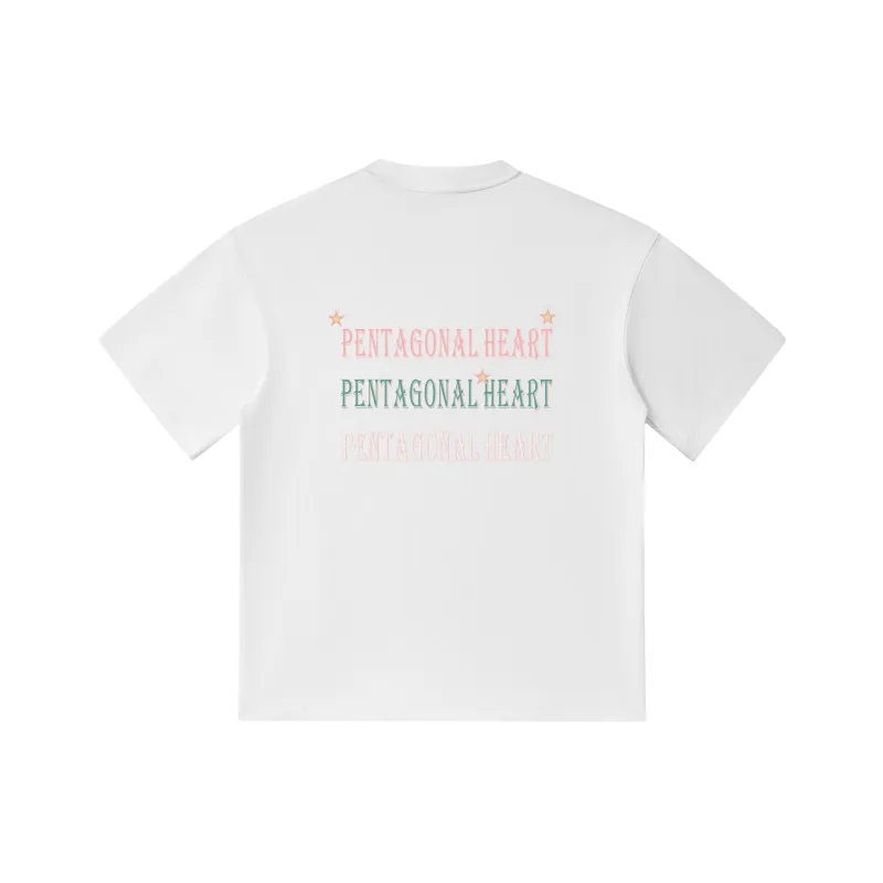 PENTAGONAL HEART T Shirt Unisex-4