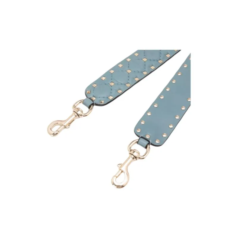 Valentino Sheepskin Bag Shoulder Strap Women's Blue-2
