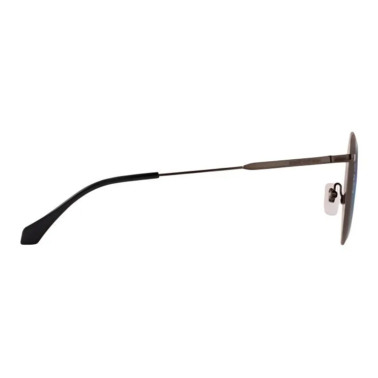 LOUIS VUITTON Metal Parts Round Sunglasses Men's Black-2