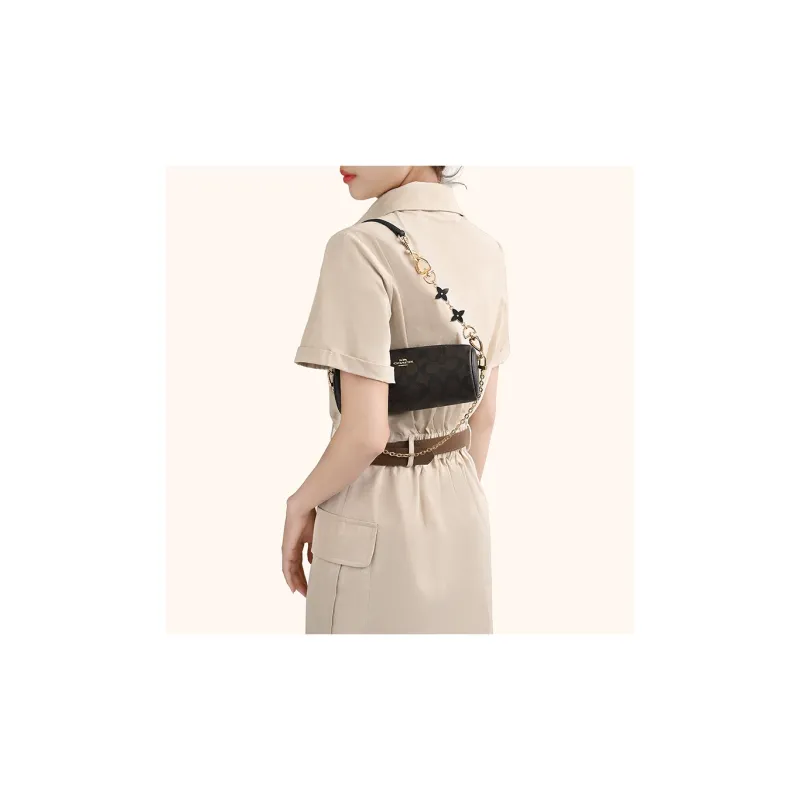 Lan Bao Fan Metal Shoulder Strap, Bag Accessory Women's Gold Tone-25