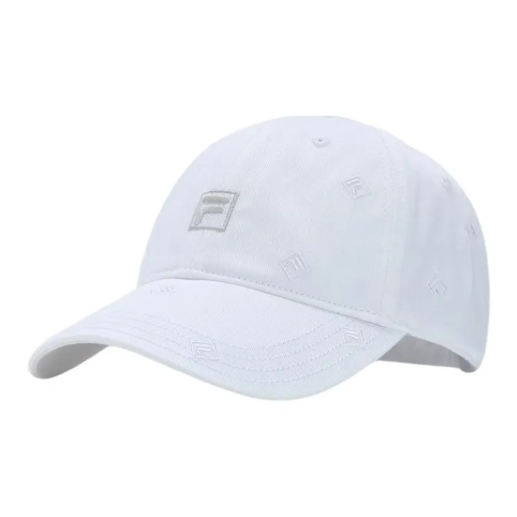 FILA Cotton, Polyester Baseball Caps Unisex White-0