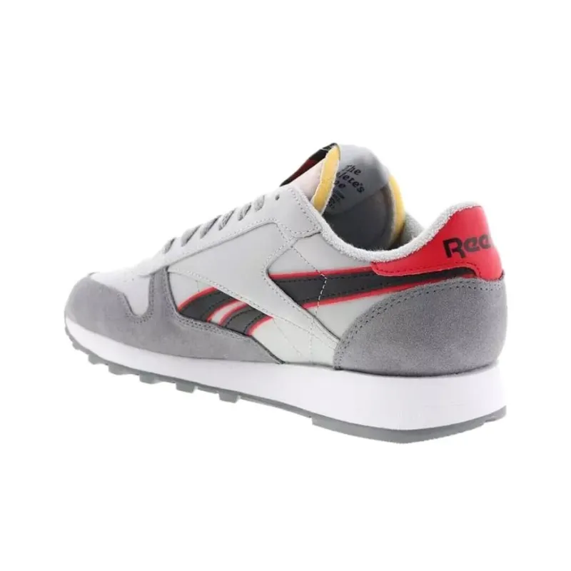Reebok Classic Leather 'Pure Grey Vector Red'-3